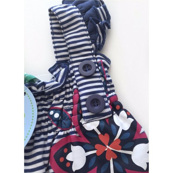 Nohi Striped Ruffle Romper NWT - Picture 2 of 3